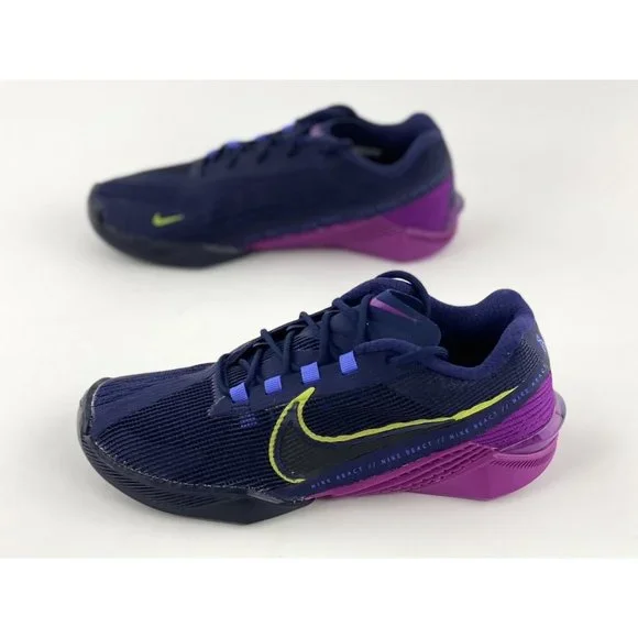 Nike React Metcon Turbo Black Purple Women's Size 6 Training Shoes CT1249-400 - Picture 3 of 12